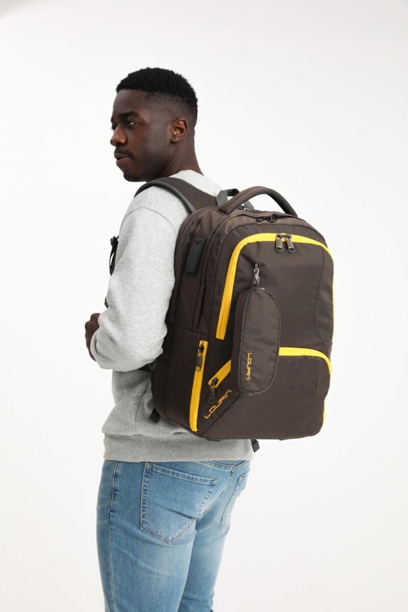 Loupin Unisex Laptop Backpack – lightweight, large capacity, fits 16.5 laptop. Perfect for school, college, travel & office. Durable polyester material swargah.com